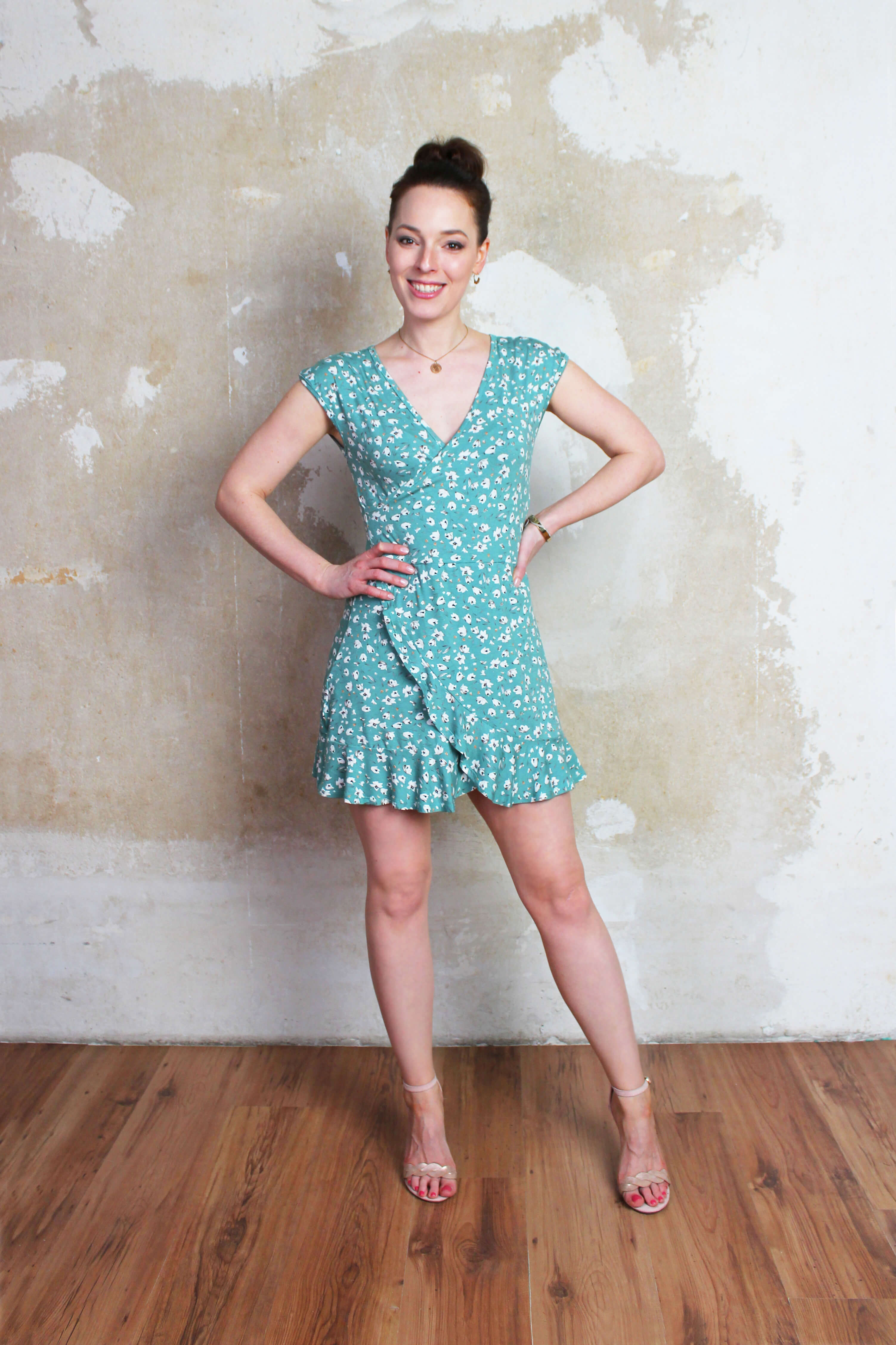 Kurzes Sommerkleid Mit Volants In Mint Fair Made In Berlin La Luka